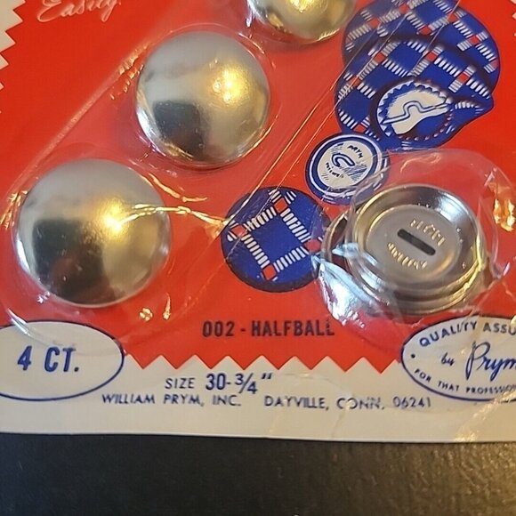 Vintage Prims Cover Your Own Buttons Half Ball 3 Ct. AS IS Size 30-3/4" - Picture 2 of 4